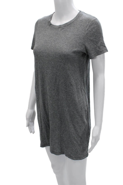 Rag & Bone Womens T-Shirt Dress Gray Short Sleeve Crew Neck Size S