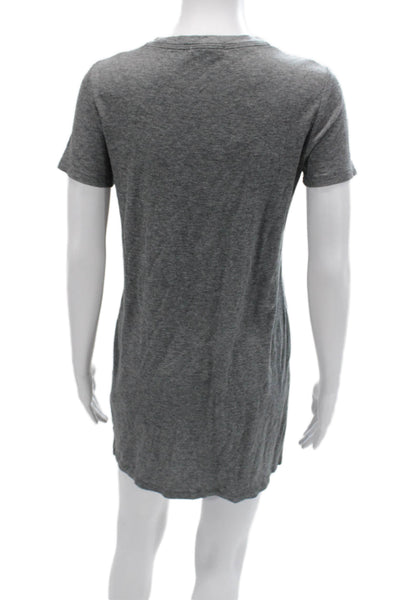 Rag & Bone Womens T-Shirt Dress Gray Short Sleeve Crew Neck Size S