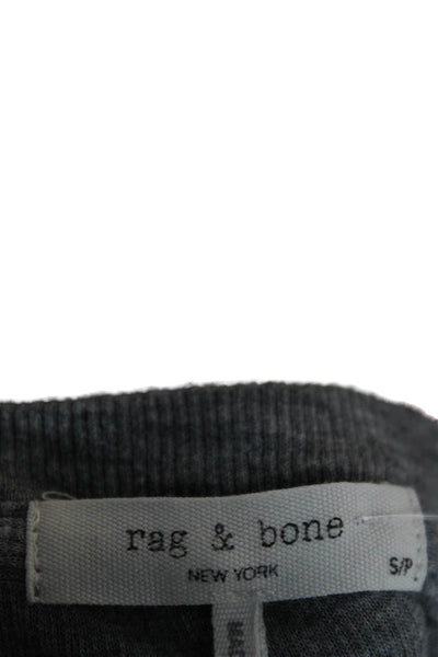 Rag & Bone Womens T-Shirt Dress Gray Short Sleeve Crew Neck Size S