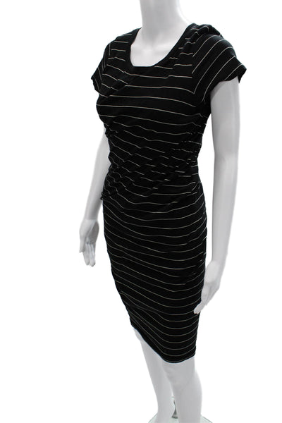 Sundry Womens Bodycon T Shirt Dress Black Short Sleeve Round Neck Size 2