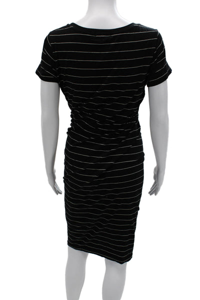 Sundry Womens Bodycon T Shirt Dress Black Short Sleeve Round Neck Size 2