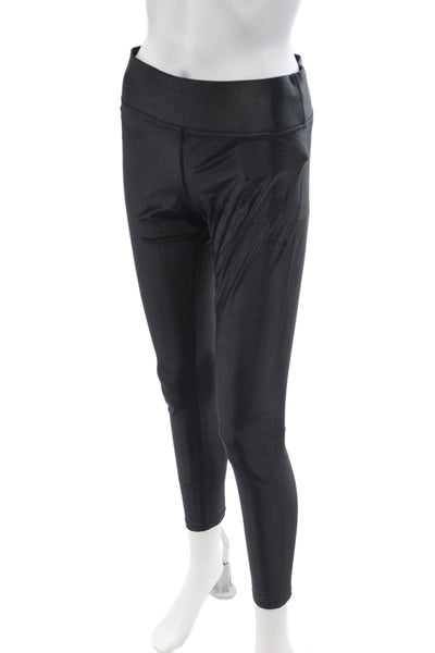 Carbon 38 Womens Ankle Leggings Black Polyester Lycra Size L