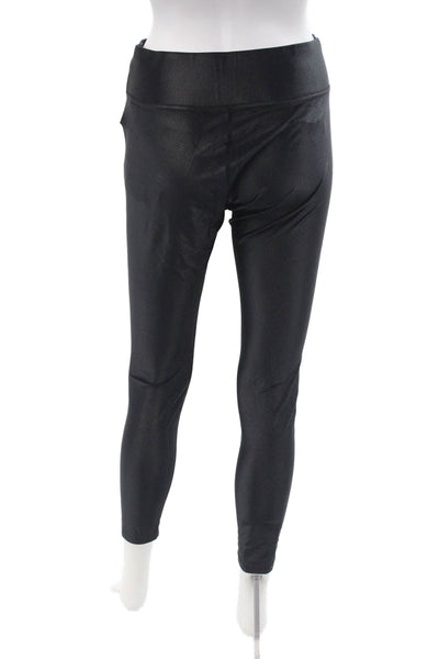 Carbon 38 Womens Ankle Leggings Black Polyester Lycra Size L