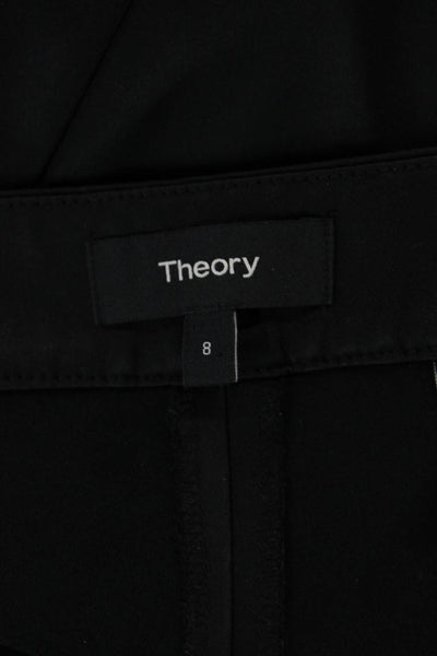 Theory Women Jeggings Black Zip 30in Inseam Size 8