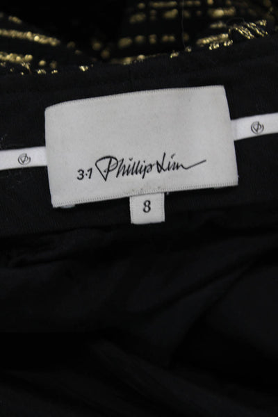 3.1 Phillip Lim Womens Cropped Dress Pants Black Size 8
