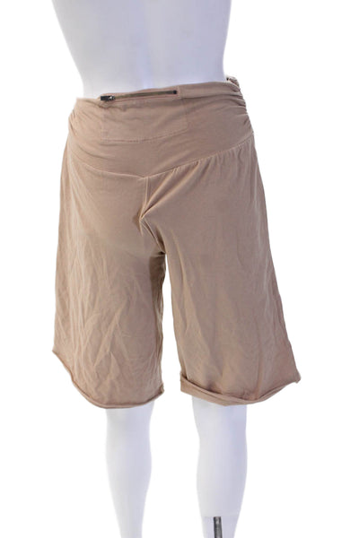 FP Movement Unisex Bermuda Shorts Beige Cotton Spandex Size 12