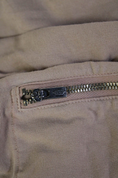 FP Movement Unisex Bermuda Shorts Beige Cotton Spandex Size 12