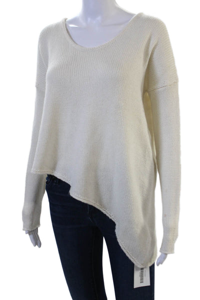Helmut Helmut Lang Womens Pullover Sweater White Acrylic Long Sleeve Size S