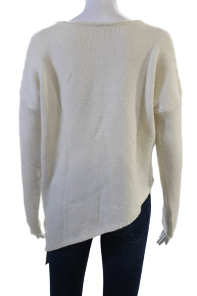 Helmut Helmut Lang Womens Pullover Sweater White Acrylic Long Sleeve Size S