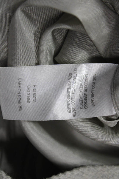 BCBGMAXAZRIA Women Gray Herringbone Wool Pencil Skirt Size 2