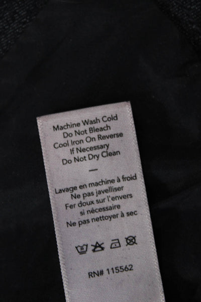 Elizabeth & James Women Bodycon Sheath Dress Black Sleeveless High Neck Size 4