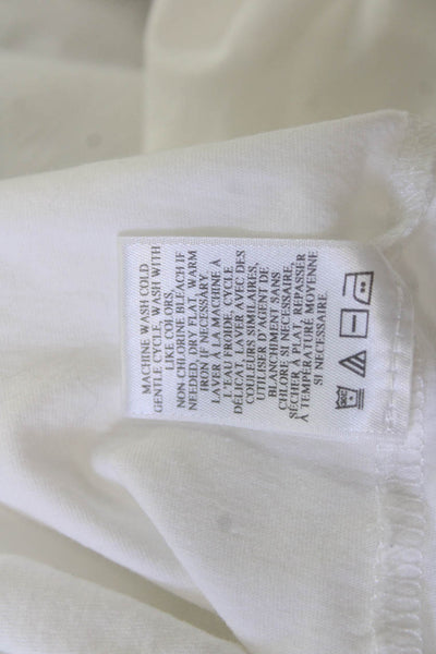 A.L.C. Women Cotton Crew Neck Short Sleeve T-Shirt White Size M