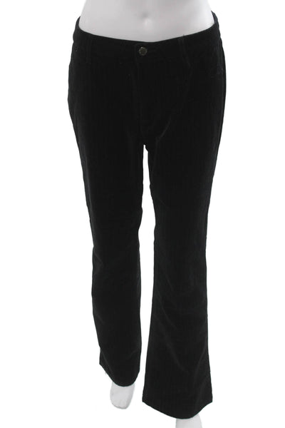 AG Womens Dress Pants Black Striped Cotton Blend Button Size 28