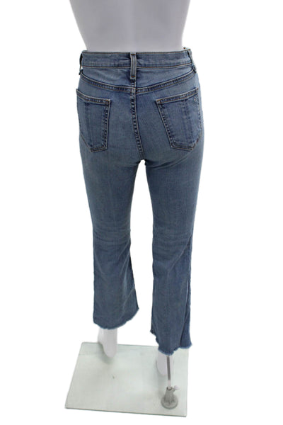 Rag & Bone Womens Cropped Blue Jeans Mid Rise Size 27