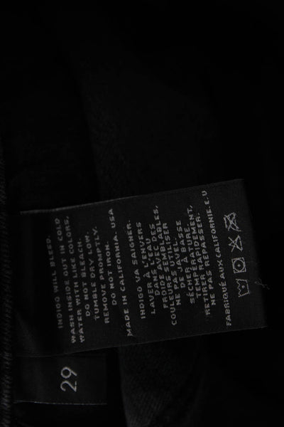 J Brand Womens Skinny Ankle Cropped Jeans Dark Gray Mid Rise Button Size 27