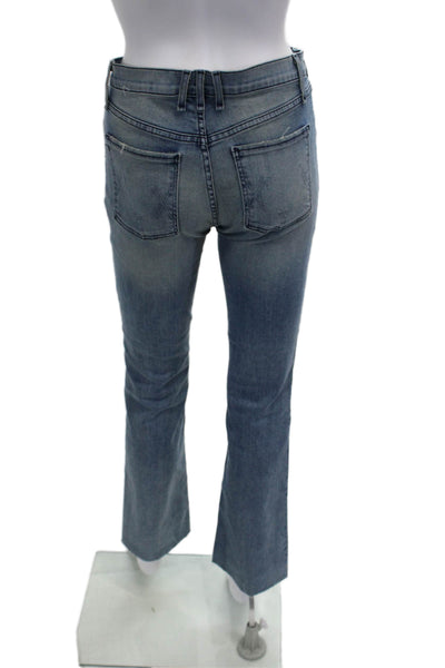 McQuire Womens Cropped Straight Gray Mid Rise Jeans Size 28