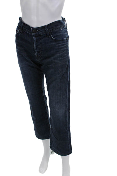 7 For All Mankind Unisex Dark Blue Cropped Jeans Size 29