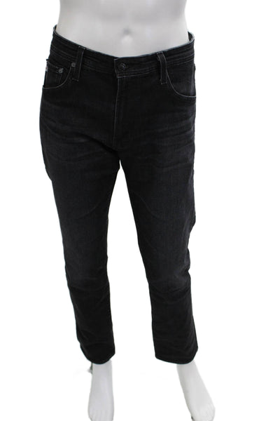 AG Mens Straight Black Jeans Size 34