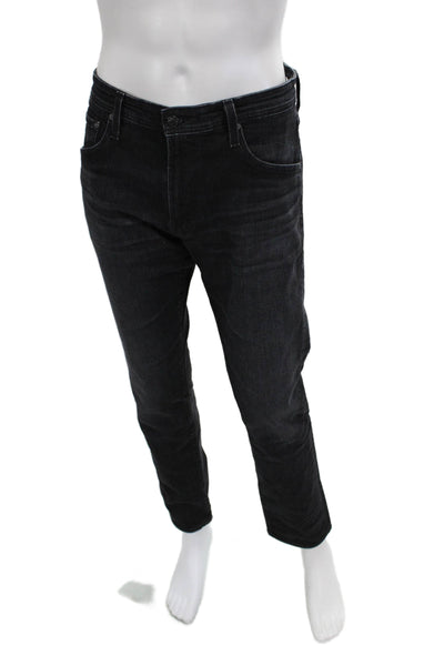AG Mens Straight Black Jeans Size 34