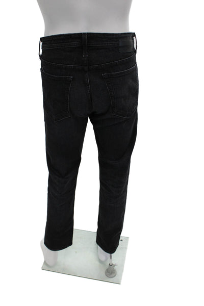 AG Mens Straight Black Jeans Size 34