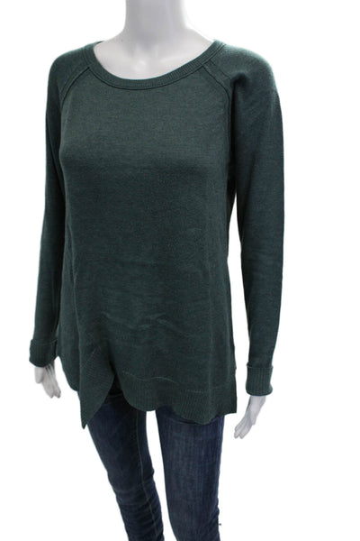 Lilla P Unisex Green Pullover Sweater Long Sleeve Crew Neck Size S