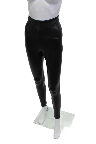 Commando Control Women Ankle Jegging Black Biker Nylon Spandex Size S