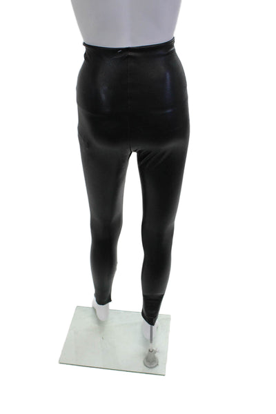 Commando Control Women Ankle Jegging Black Biker Nylon Spandex Size S