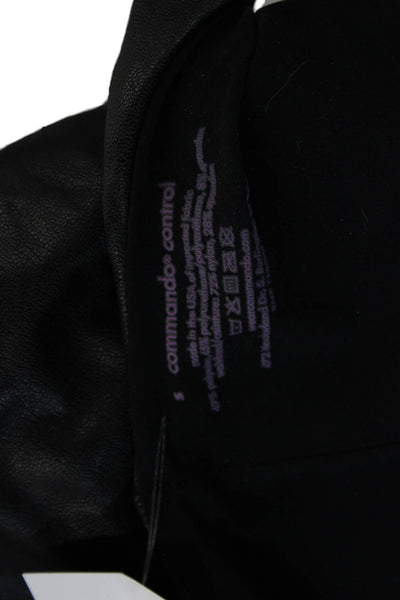 Commando Control Women Ankle Jegging Black Biker Nylon Spandex Size S