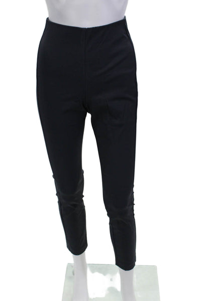 Theory Women Cropped Ankle Pants Dark Blue Zip Size 4