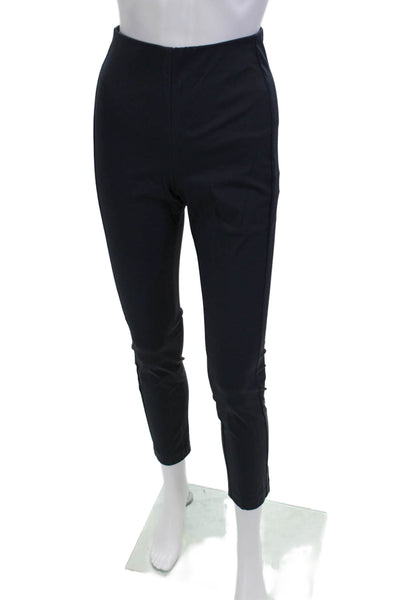 Theory Women Cropped Ankle Pants Dark Blue Zip Size 4