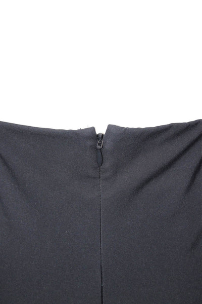Theory Women Cropped Ankle Pants Dark Blue Zip Size 4