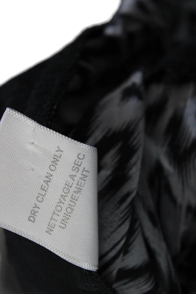 Joie Unisex Black 100% Silk Geometric Art Shorts Size S