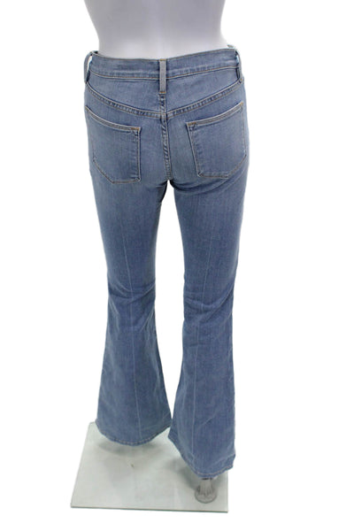 Frame Womens Bootcut Flared Light Blue Mid Rise Jeans Inseam 31 Size 25