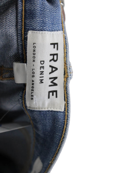 Frame Womens Bootcut Flared Light Blue Mid Rise Jeans Inseam 31 Size 25