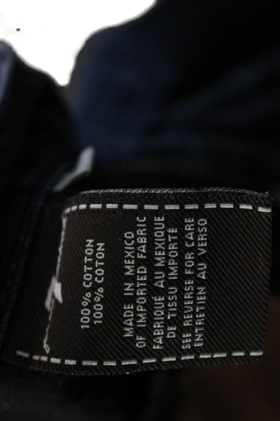 7 For All Mankind Mens Cropped Dark Blue Jeans Mid Rise Size 29