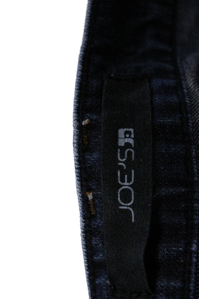 Joes Mens Cropped Straight Dark Blue Mid Rise Jeans Button Size 29