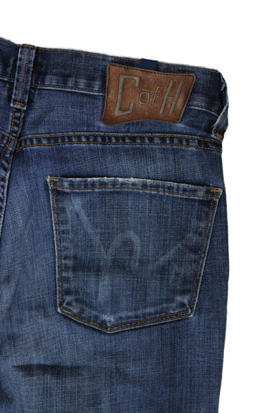 Citizens of Humanity Unisex Straight Jeans Blue Button 98% Cotton Size 30