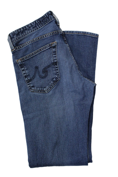 AG Mens Skinny Straight Jeans Blue Button Size 30