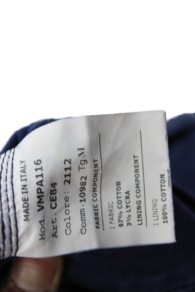 Young Versace Boys Flat Front Straight Leg Casual Pants Blue Size 8
