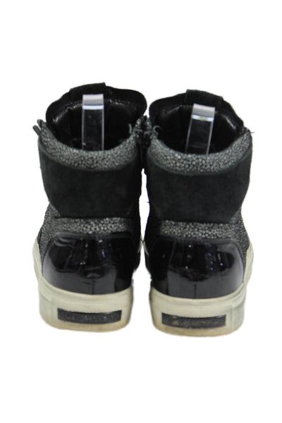 Kennel & Schmenger Womens Suede Paneled High Top Sneakers Black Size 7.5