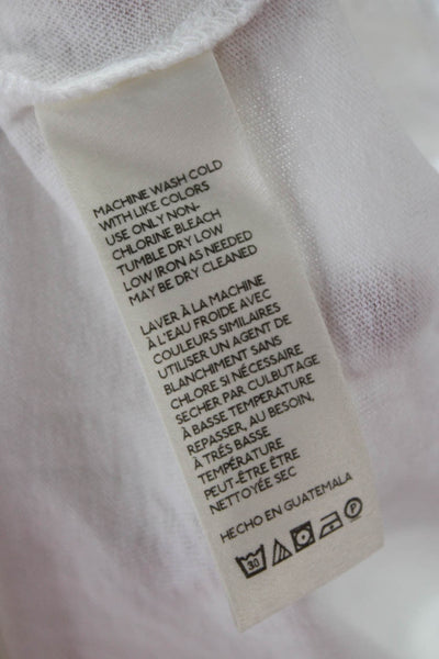 We The Free Womens Basic T-Shirt White Cotton Crew Neck Short Sleeve Size XS