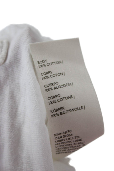 We The Free Womens Basic T-Shirt White Cotton Crew Neck Short Sleeve Size XS