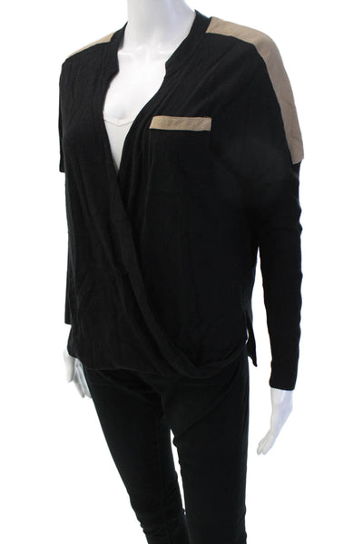 LA Made Unisex Black Cardigan Long Sleeve Size XS