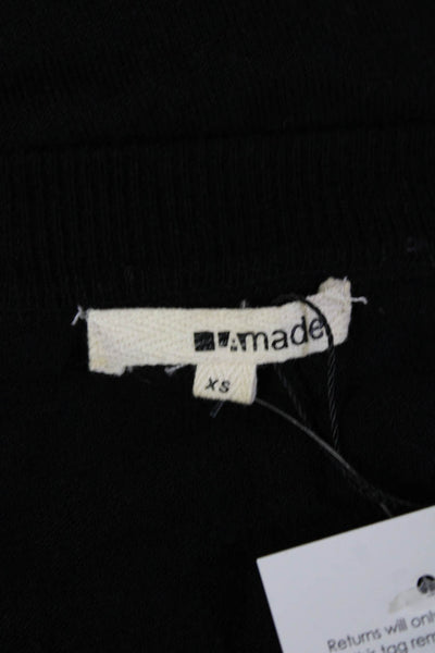 LA Made Unisex Black Cardigan Long Sleeve Size XS