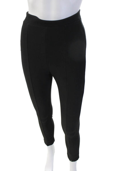 Zara Women Ankle Jeggings Black Polyester Size S