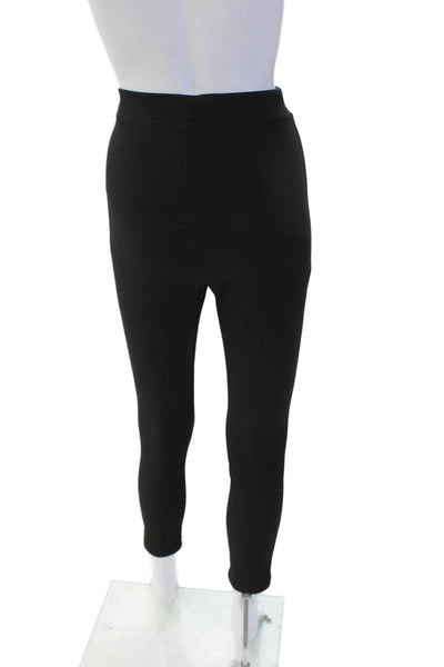 Zara Women Ankle Jeggings Black Polyester Size S