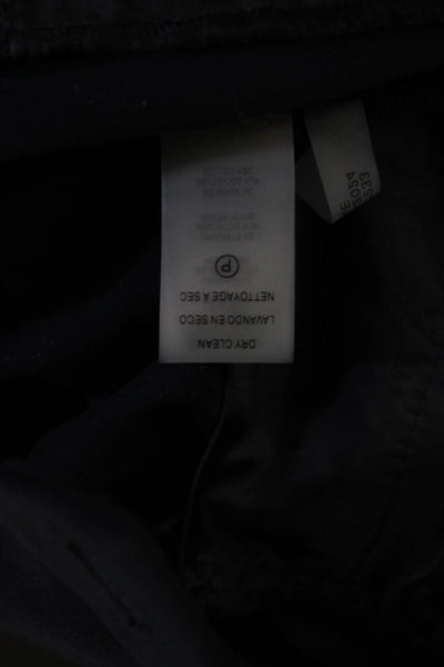 Karl Lagerfeld Women Ankle Dress Pants Dark Blue Cotton Blend Size 2