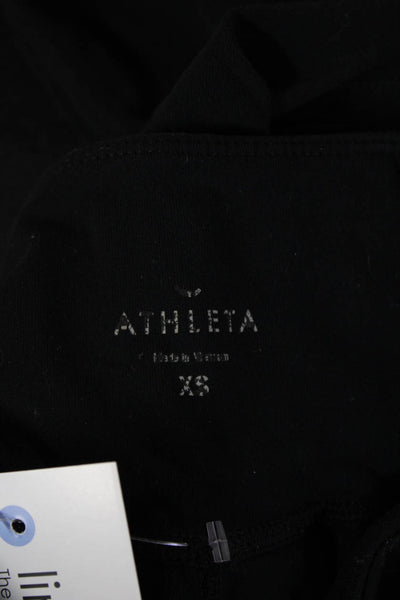 Athleta Womens Black Capri Cropped Leggings Nylon Sports Size XS
