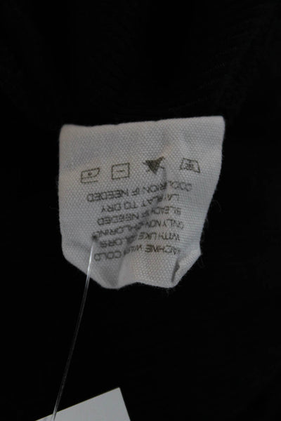 Intermix Womens Black V Neck Long Sleeve Bodysuit Poly Spandex Size PP
