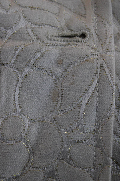 J Crew Womens Quilted Floral Collared Button Long Sleeve Jacket Beige Size 0